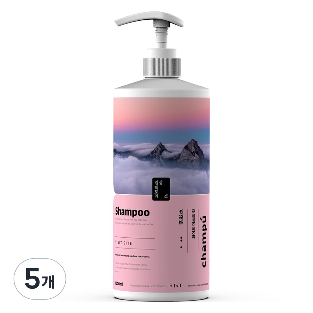 

Daily Factory Mildly Acidic Nature Shampoo White Musk Fragrance, 1L, 5 ea.