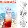 Milk Carton Water Bottle Reusable Leak Proof Square Milk Bottle Large Coffee Milk Carton Bottle for Traveling Picnic School