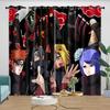 Blackout Curtains Anime Naruto with Grommet 3D Printed Blackout Curtain for Kids Adults Bedroom Living Room Home Decor
