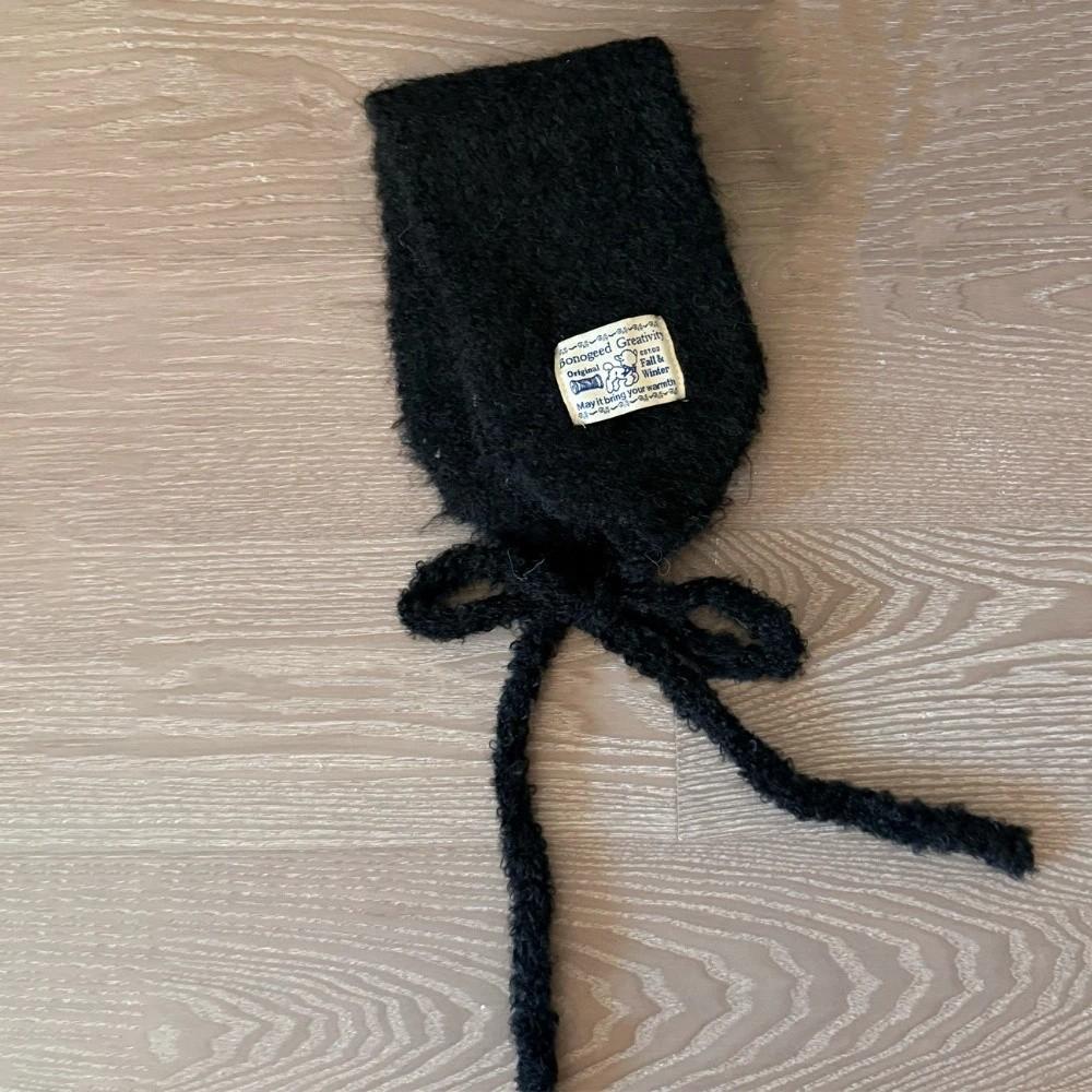 Korean Style Knitted Ear Covers Solid Color Warm Earlaps Wool Strappy Earmuffs Casual Wear