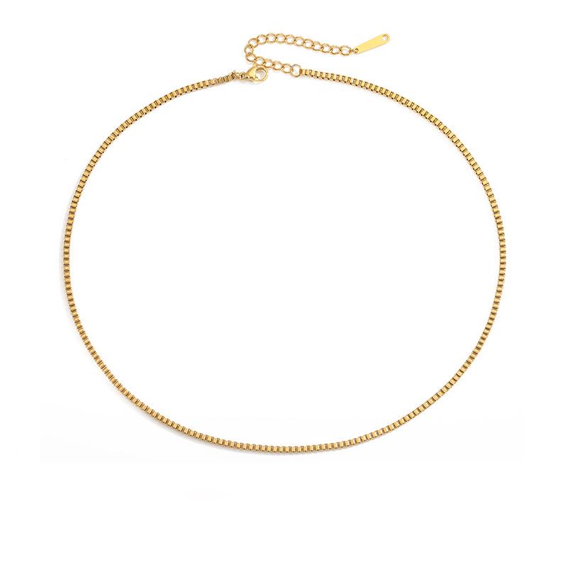 

Ожерелье-цепочка на ключицу из позолоченной нержавеющей стали eManco