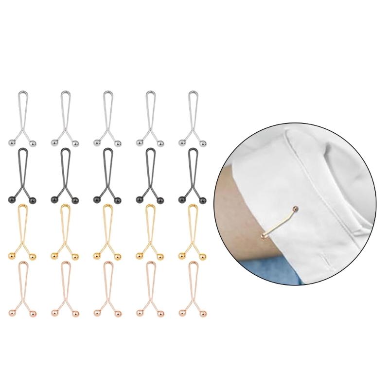 20 Pcs Trousers Tighter Clip Trousers Waist Tightener Trouser Button No Sewing Required for Trouser Legs