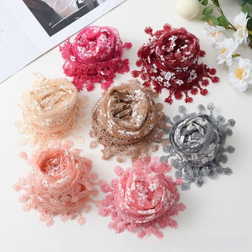 Hollow Women Tulle Shawl Flower Wedding Bridal Shawl Fashion Mantilla Lace Veil for Church