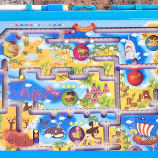 Children's Puzzle Ball Maze Double-sided Drawing Board Magnetic Drawing Board