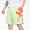 Nike NSW FT Shorts With Large Logo Print Knit Sport Regular Fit Men Bottoms Green DA0646-383
