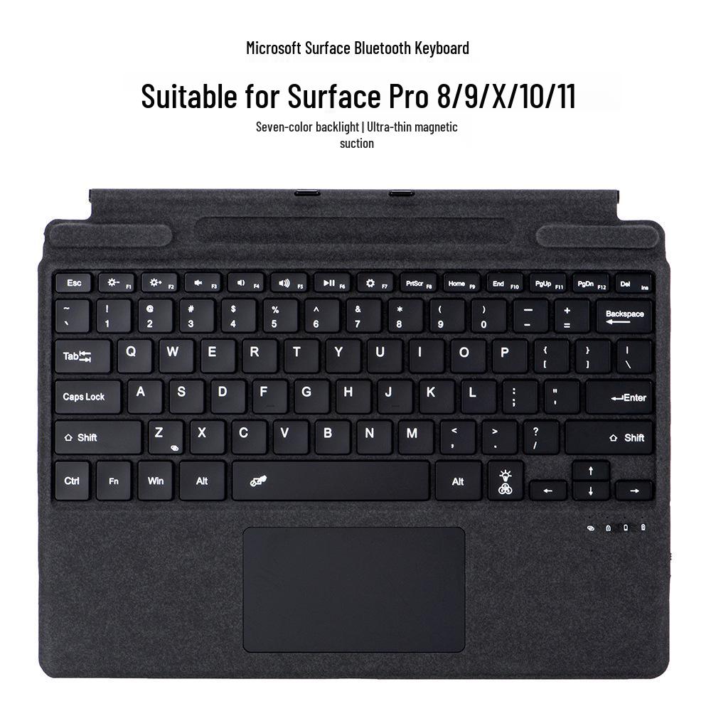 Magnetic Backlit Keyboard Cover for Microsoft Surface Pro 3-11 Tablets