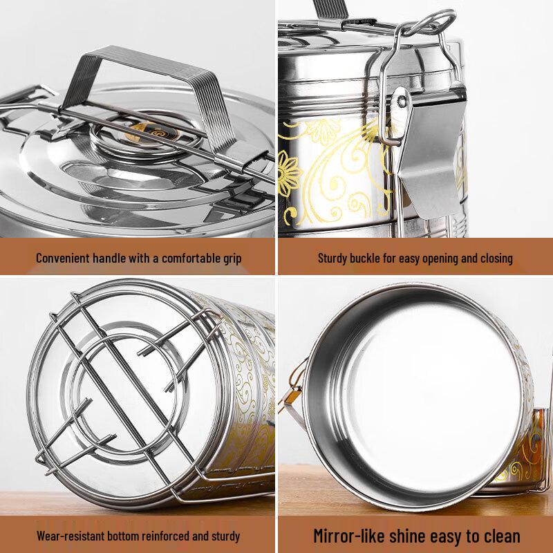 Debao Multi-Layer Insulated Stainless Steel Food Carrier