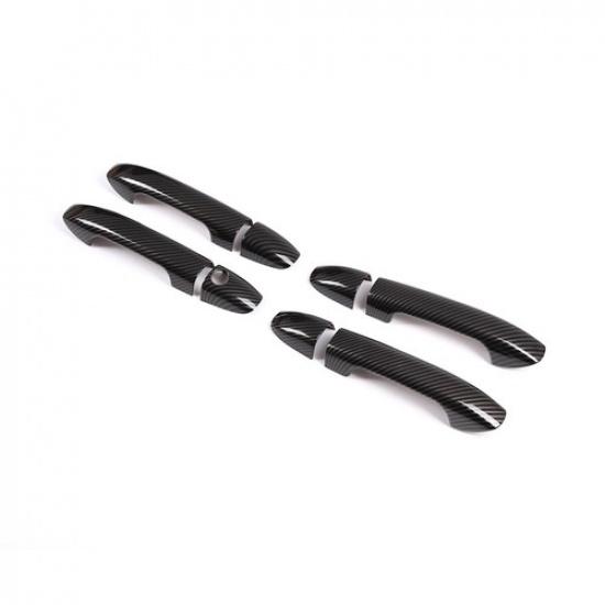 8PCS Black Exterior Door Handle Decor Cover Trim For Benz V-Class W447 14-21