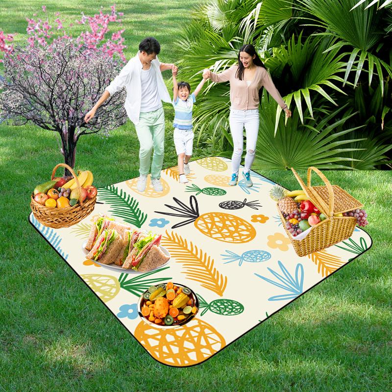 Picnic Blankets Extra Large, Waterproof Foldable Outdoor Beach Blanket,3-Layer Picnic Mat for Camping, Hiking, Travel, Park, Concerts