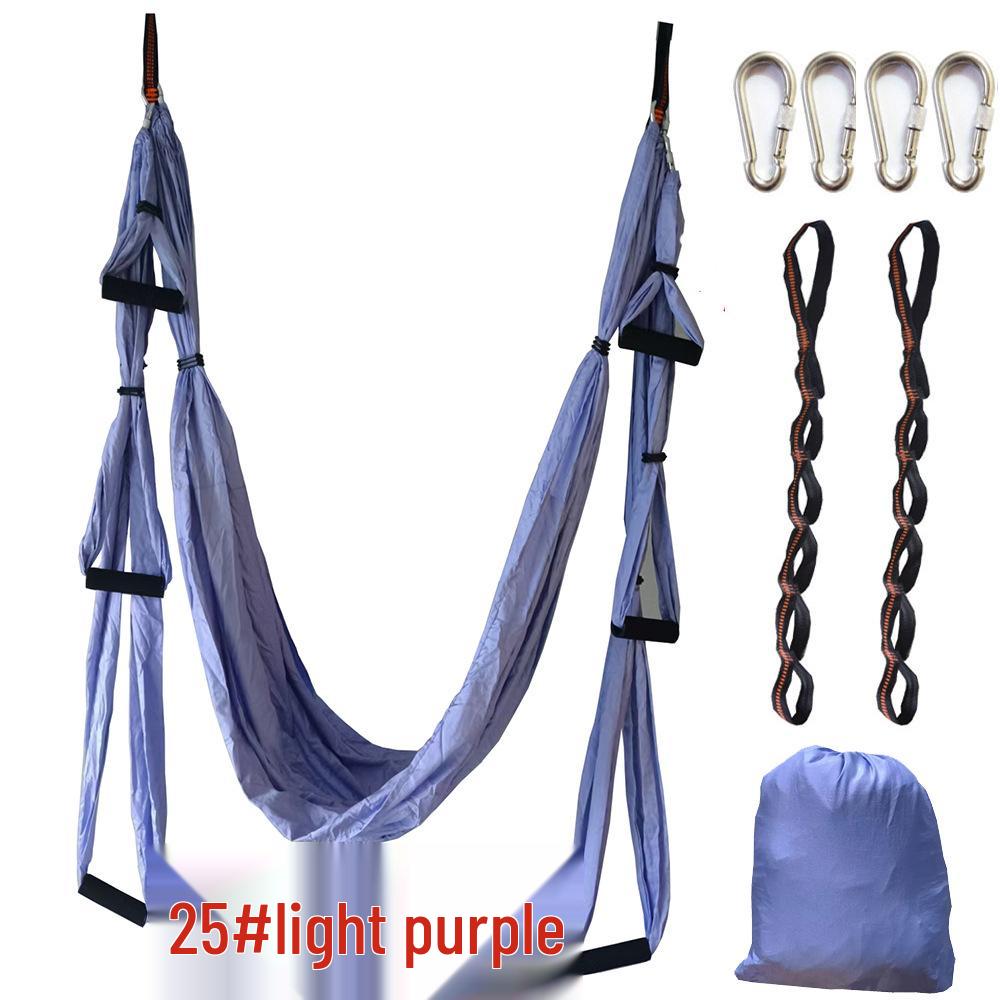 Aerial Yoga Hammock & Extension Strap for Fitness and Stretching.