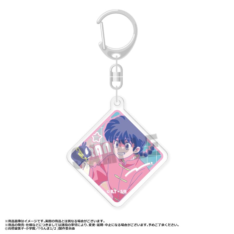 TV Anime "Ranma 1/2" Trading Acrylic Keychains RETRO POP STYLE BOX of 6