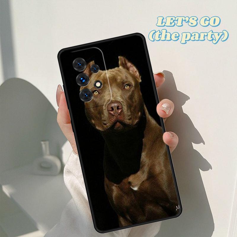 Pitbull Dog Phone Case For Samsung Galaxy A42 A31 A40 A51 A71 A32 A80 A91 A52 A72 A73 A20e A21S A50 A70 A11 A12 Cover