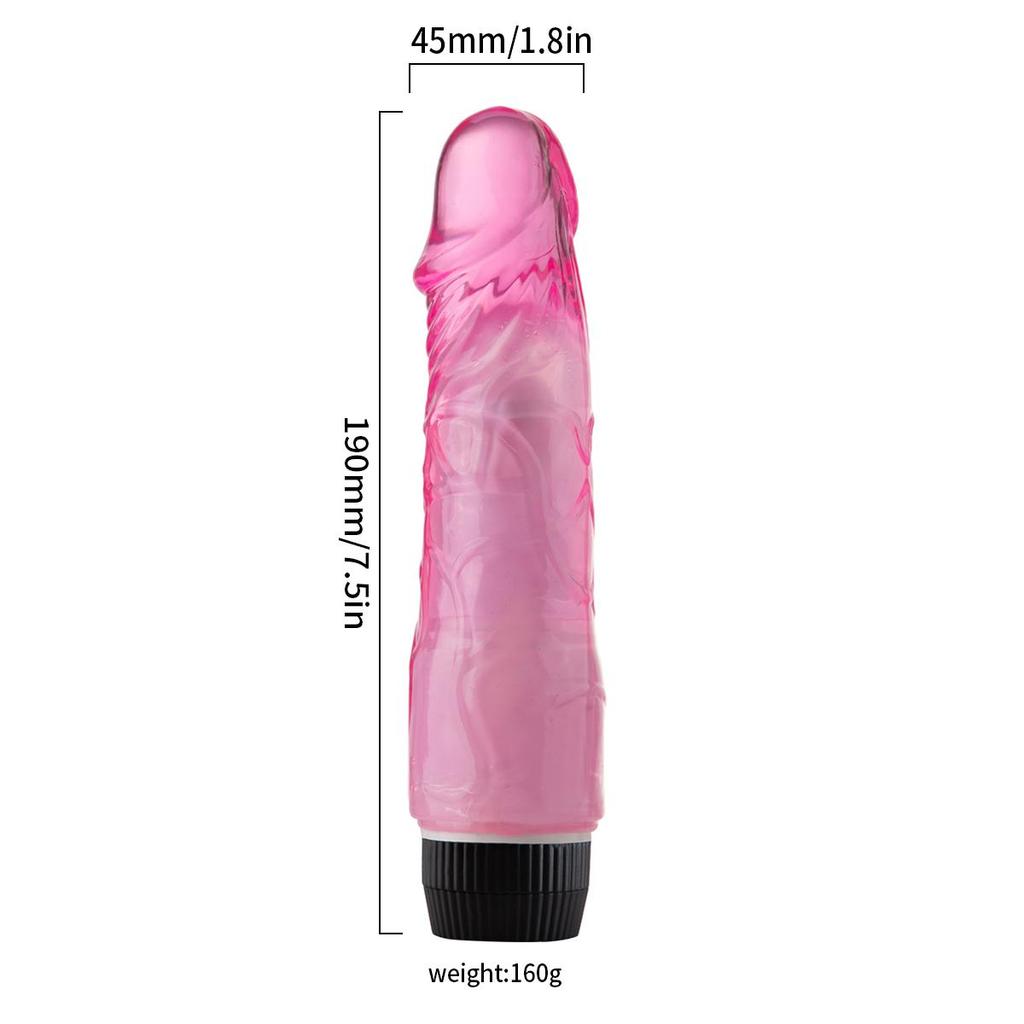 Waterproof Realistic Dildo Vibrator Soft Jelly Powerful G-spot Masturbation Adults Toys for Women Men