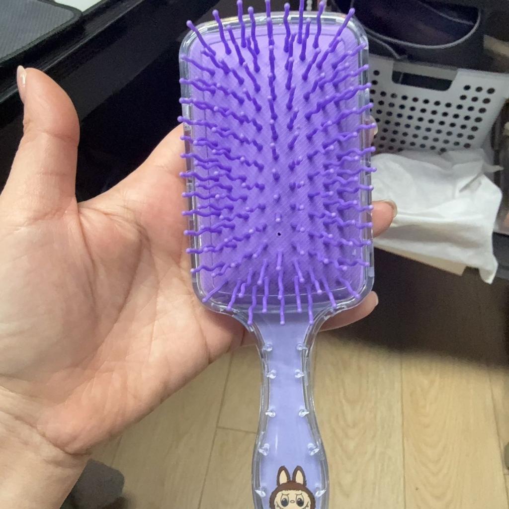 Air Cushion Cartoon Cute Girl, Flowing Sand Roll Shiny Hair Comb, Massage Air Bag Comb