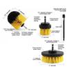 4 unids/set cepillos de taladro Kit de accesorios taladro fregado cepillo limpiador limpieza eléctrica bañera de baño