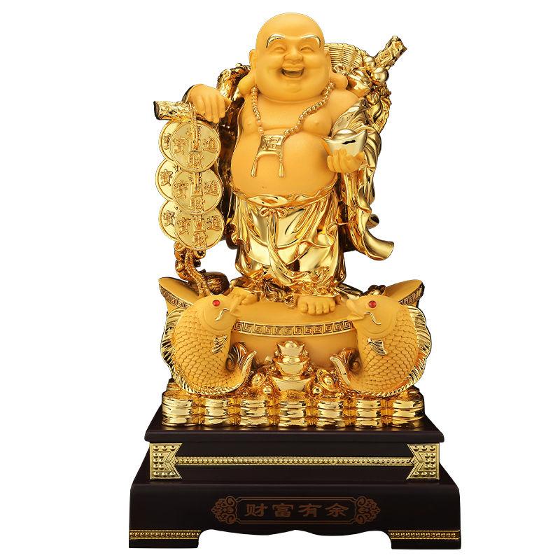 Maitreya Buddha Ornaments Living Room Wine Cooler Big Belly Smiling Buddha Office Decor House Fortune Craft Gifts