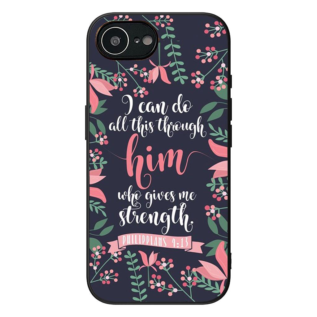 Bibelvers Gott Christus Jesus Christliches Handyhülle für Apple iPhone 16 15 14 Plus 13 12 Mini 17 Pro Max + ProMax 16E Air Case