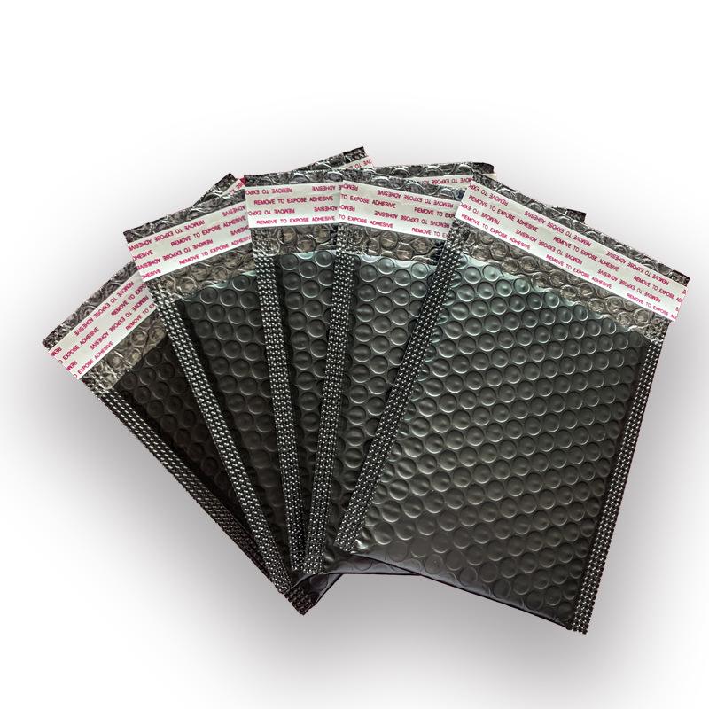 Black Co-extruded Self-Adhesive Bubble Envelope - Thick, Shockproof, Waterproof Packaging Bag