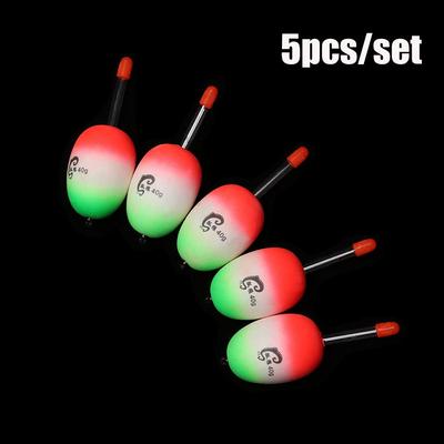 5pcs/set High Quality Luminous Bobber Ball Boia Eva Foam Light Stick Fishing Night Float