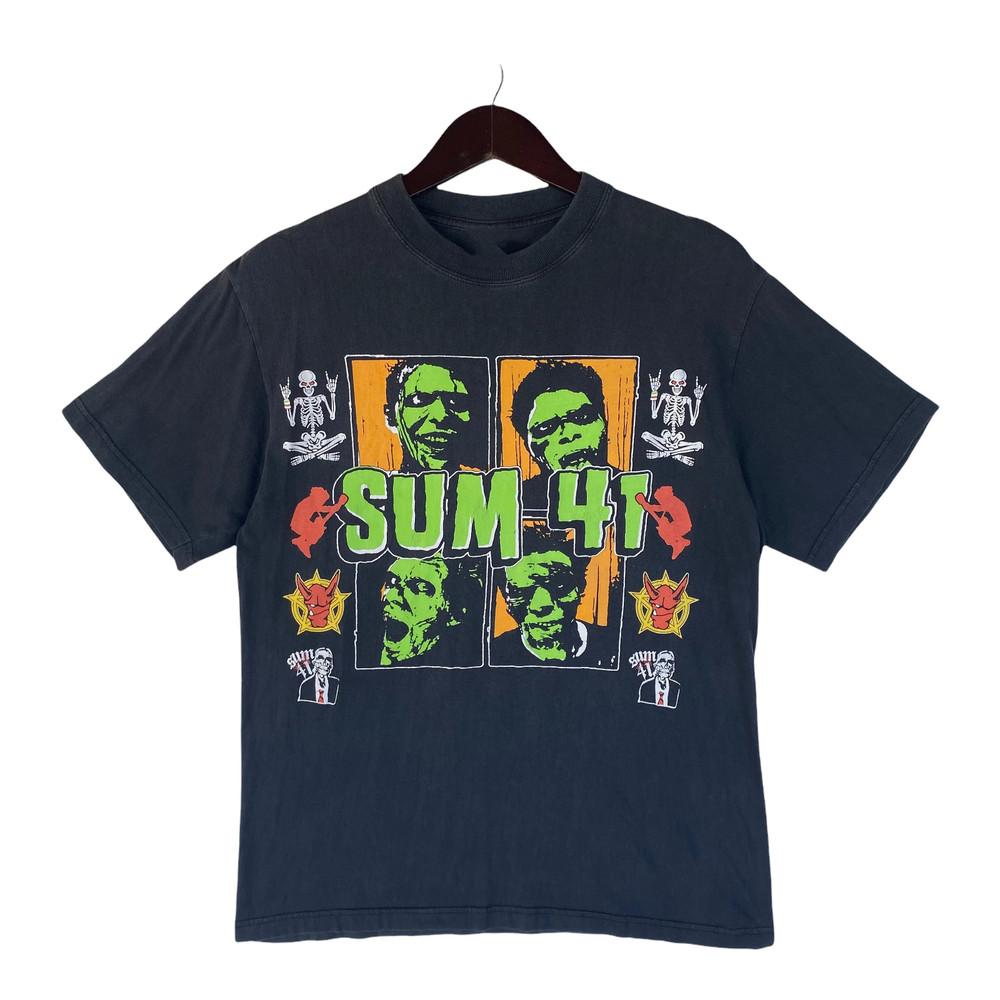 SUM 41 Punk Rock Band Does This Look Infected Album T-shirt YA1247 Unisex T-Shirt L