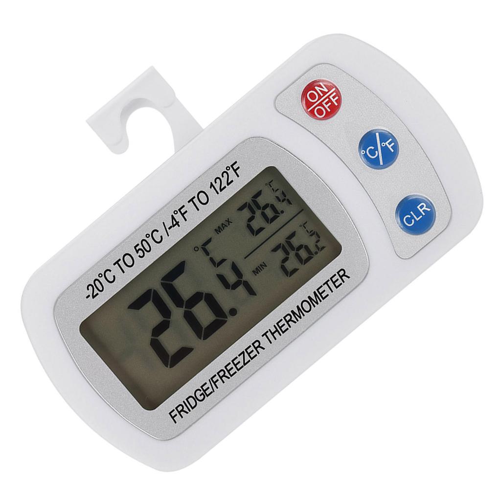 Kitchen Large LCD Refrigerator Fridge Freezer Digital Thermometer with Adjustable Stand Hanger