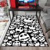 1PC Skull Dark Gothic Pattern Printed Carpet Rug for Living Room Bedroom Home Sofa Decoration,Non-slip Floor Mat Floor Mat