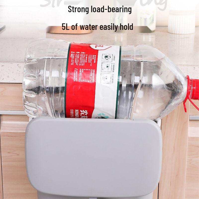 Wall-Mounted Trash Can with Lid for Kitchen, Bathroom, and Living Room - Creative Hanging Storage Wastebasket