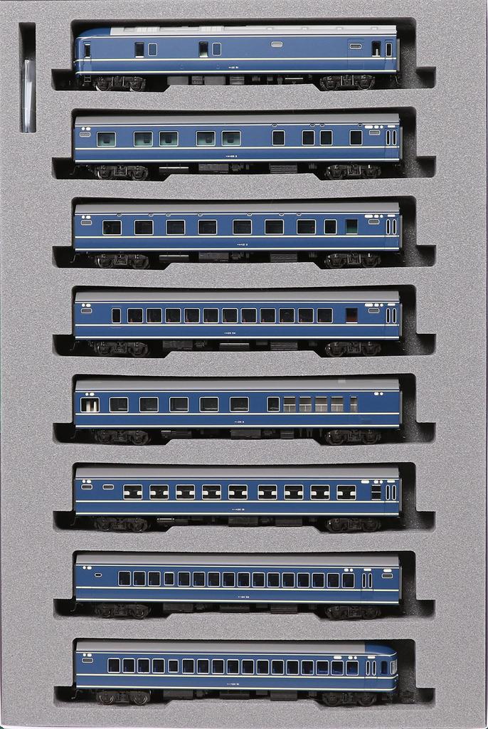 KATO N Gauge 20 Series Sleeper Express Asakaze Early Formation Basic Set Model Passenger Blue 8-Car 10-1725 Train, Cars,