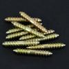 20pcs Double Ended Hanger Bolts 6*40mm Furniture Screws Practical Wood Fasteners Woodworking
