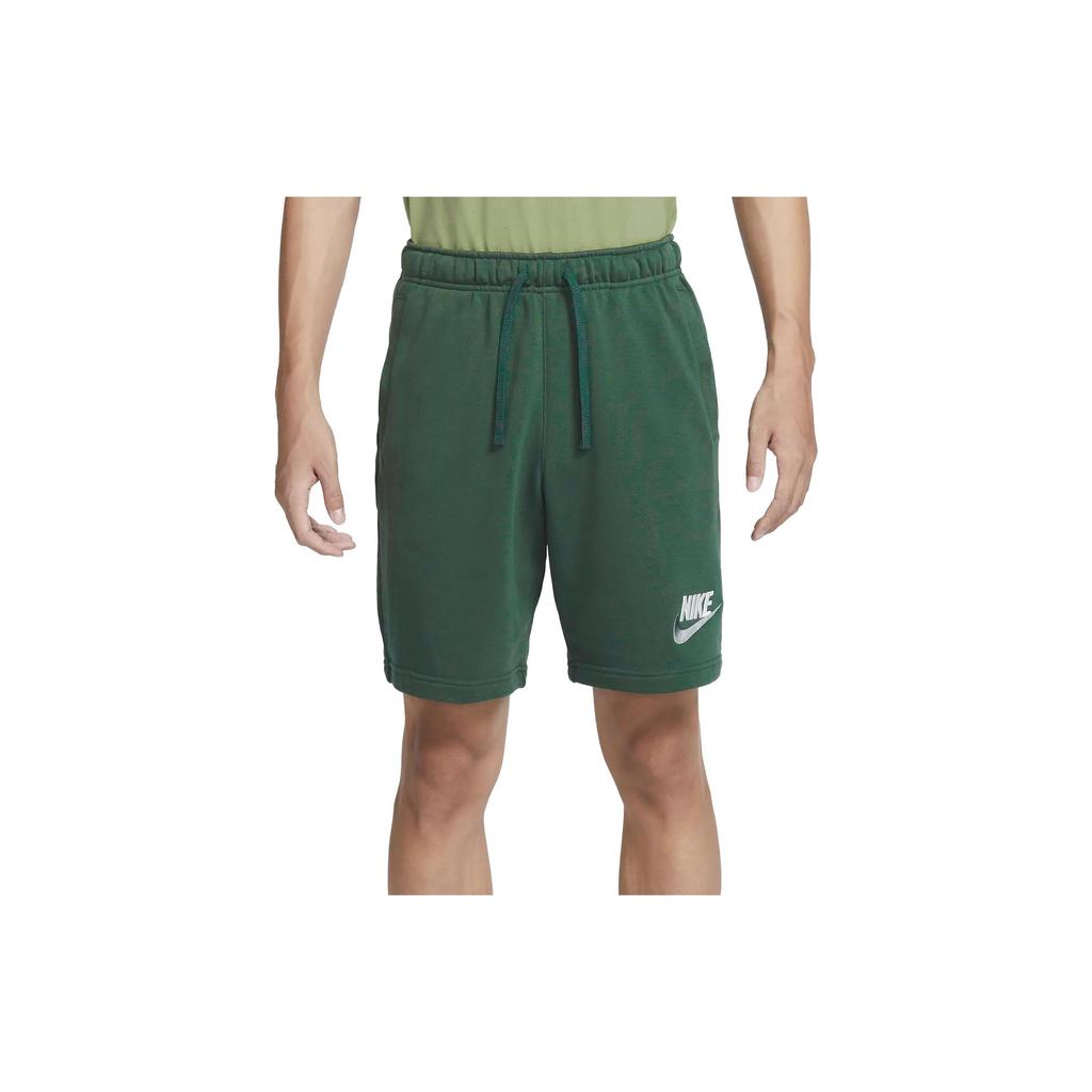 Nike Club Logo French Terry Shorts Men Bottoms Spruce-Green FB7796-323