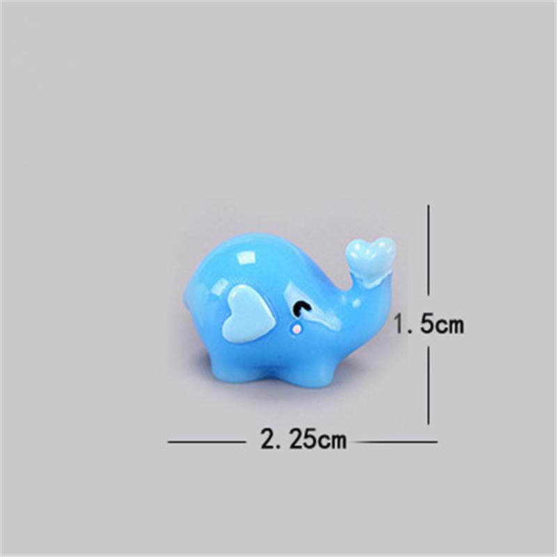 

Мини Слоник Смола Сделай Сам Фигурки Садовое Украшение Домашний Микро Декор Ремесло синий