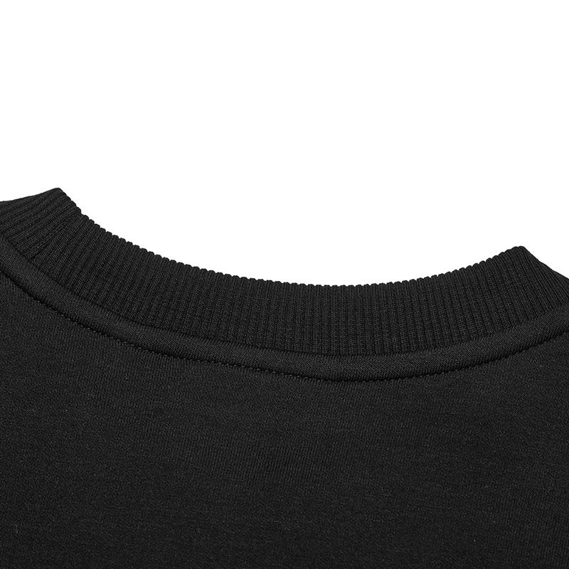 Fila Milano Series Casual Knit Pullover Sweatshirt Women Sweatshirts Black F11W515201FBK