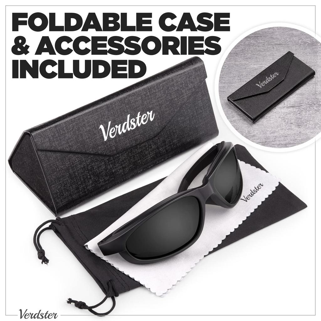 Polarized Sunglasses Cool Stylish UV Protection for Reinforced Wraparound Frame Unisex Cycling/Running/Fishing/Baseball/Hiking