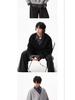 Autumn Faux Two-Piece Hoodie - Unisex Korean Style Loose Pullover with Shirt Collar