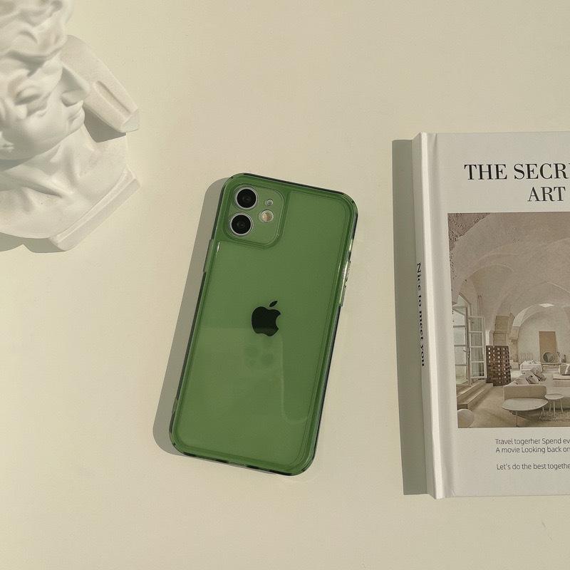 Transparent Simple Pure Color Case for iPhone 15 Pro Max, Apple 12, 14, XS - Japanese & Korean Style