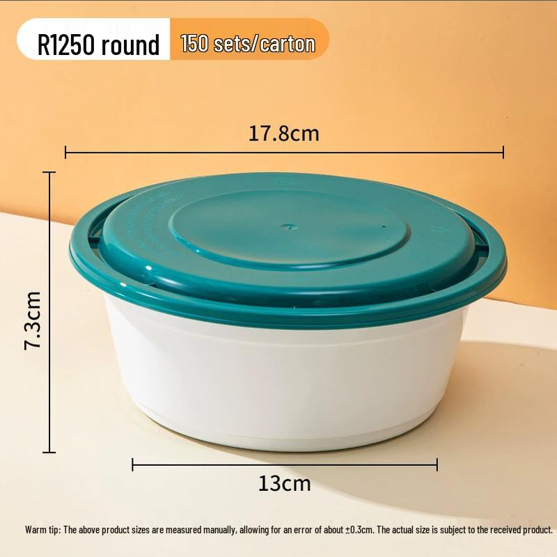 Disposable Round Meal Prep Containers