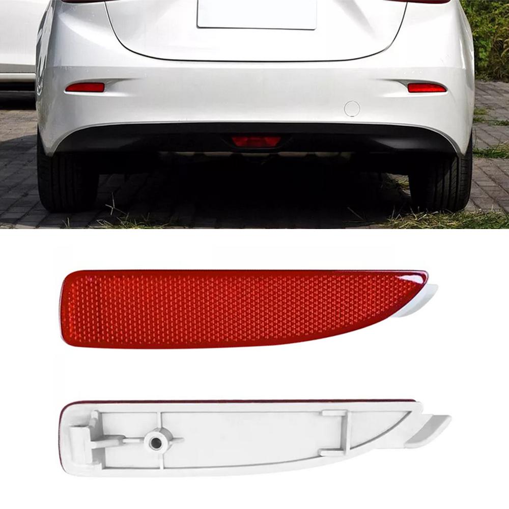 2Pcs Rear Bumper Reflector Set Left+Right For Mazda 3 2014-2018 Mazda 6 2014-17