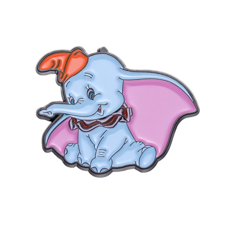 

Playful Pin Animal With Brightly Colored Dumbo Hat Design Crafted From Durable Metal