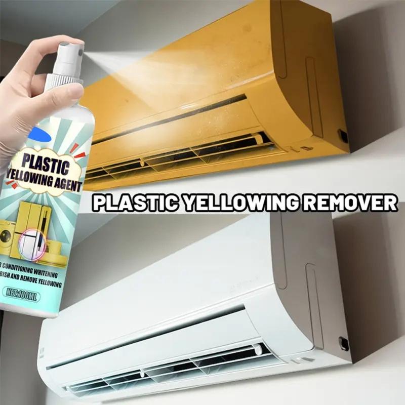 Plastic Yellowing Remover Fast Acting Formula Cleaning Agent Set For Appliances Restores Surfaces Safe On Walls Floors