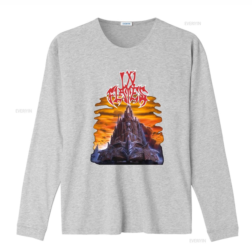 In Flames Tričko The Jester Race Rockový Koncert Vintage Design Kapela Heavy Metal vintage Vyprané Univerzální Mírně Unisex Měkké