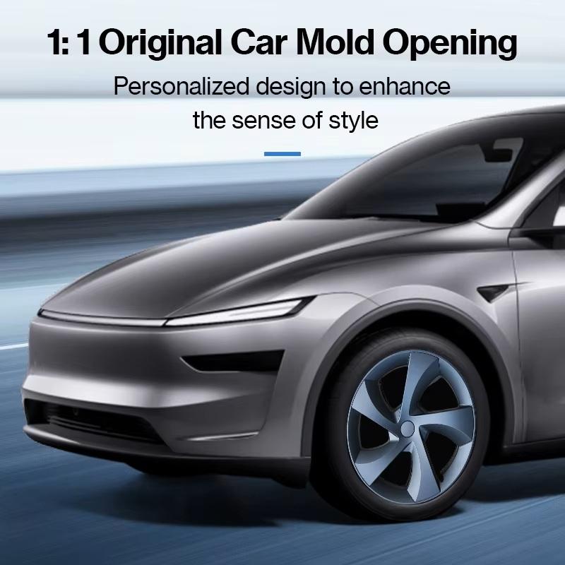 For Tesla Model Y Juniper 2025 HubCap 19 Inch Wheel Caps Auto Performance Replacement Hub Cap Full Rim Cover Accessories 4PCS