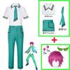Anime The Disastrous Life of Saiki Kusuo No Sai-nan Cosplay Costume Teruhashi Kokomi Skirt Bowtie Wig Saiki Kusuo Uniform Glass