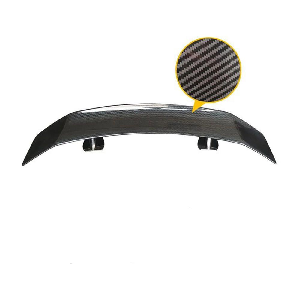 Car Spoiler Universal No Drilling Large Fixed Wing With Light Carbon Fiber Pattern Car Bumper Tail Wing Cars Accessories