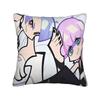 Panty Stocking with Garterbelt Square Pillow Case Cartoon Cushion Covers Custom Zipper Decor Pillowcase for Living Room 40x40cm