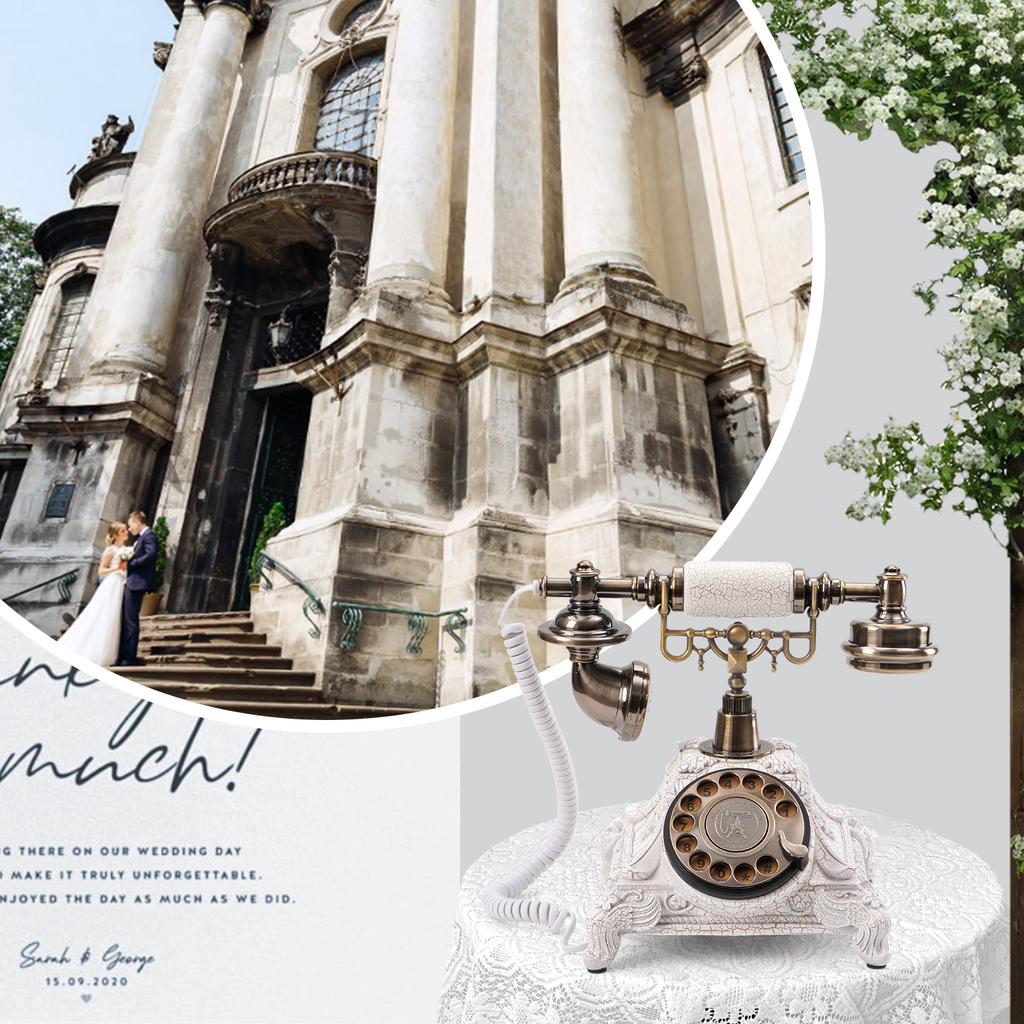 Audio Message Book Voice Record Vintage Telephone Recorder Wedding Phone Customized with Voicemail Best Es Suitable