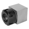 ER32 Collet Block Chuck Collet Holder for Lathe Engraving Machine (Square)
