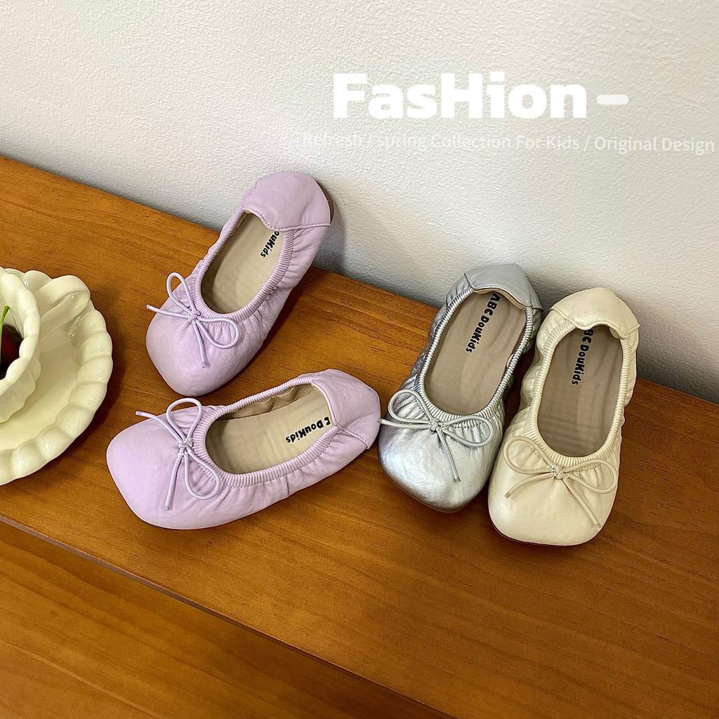 Scarpe da Principessa per Bambini Scarpe da Ballo Singole Primaverili per Bambini Scarpe da Balletto Morbide per Bambini Piccole Scarpe in Pelle