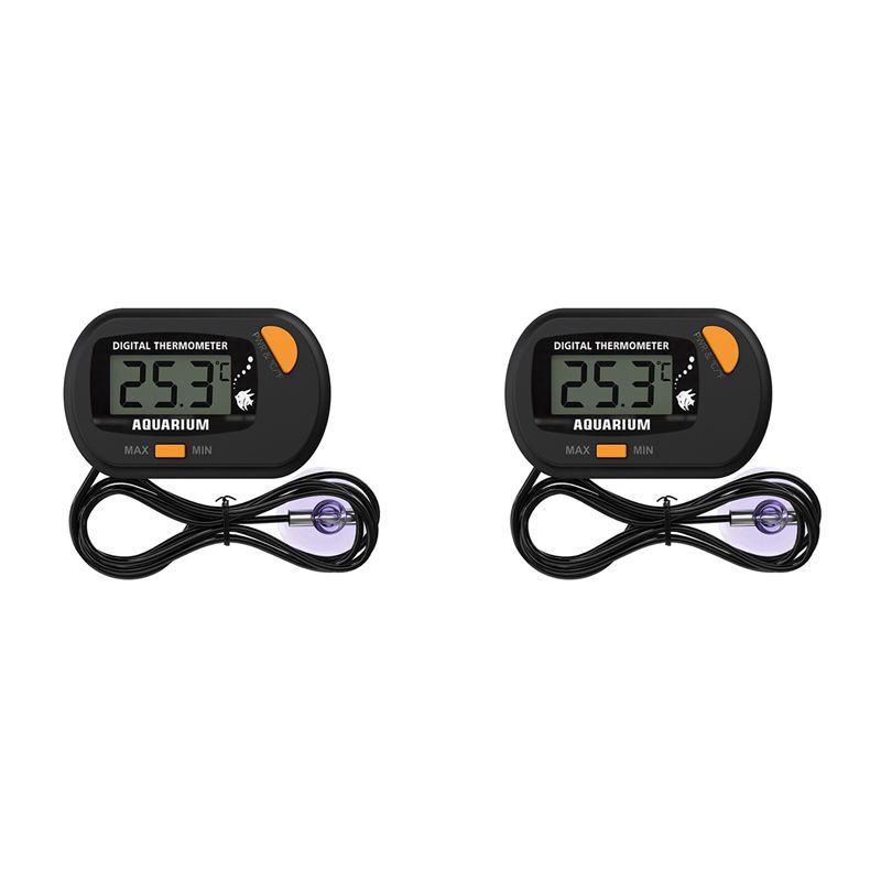 

ABUL-2X -50℃ - 70℃ Digital Aquarium Fish Tank Thermometer With Suction Cup Temperature Sensor Meter Tester чёрный