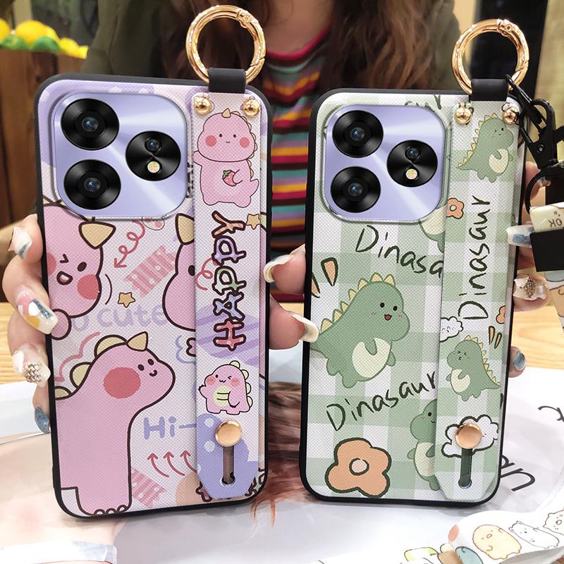 Shockproof Protective Phone Case For UMIDIGI A15/A15C Wristband Cartoon Kickstand Waterproof Durable Soft case Ring Cute