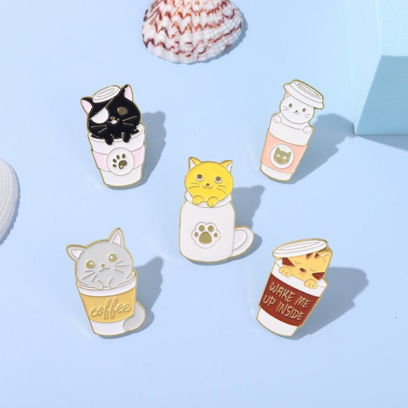 Cat Adorable Brooch Charming Enamel Pin Unique Fashion Accessories For Men Women And